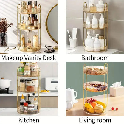 360° Rotating Makeup Organizer