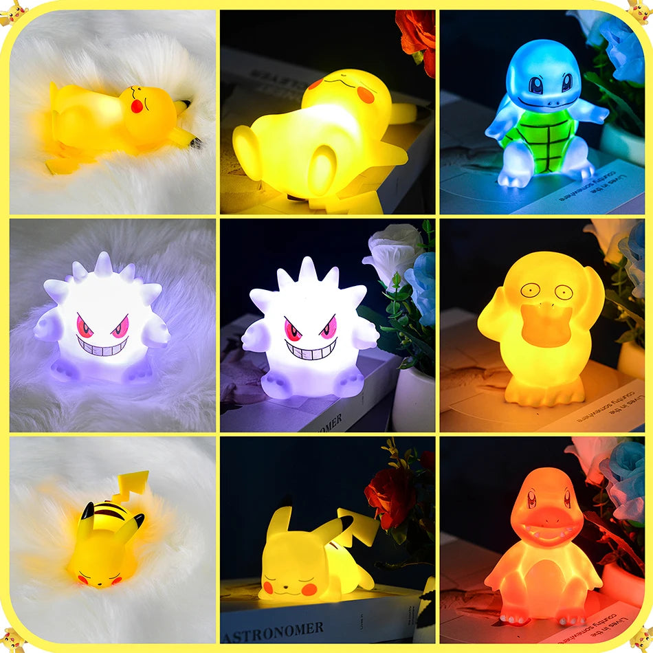 Pokemon Night Light - Pikachu Gengar Charizard Psyduck Squirtle