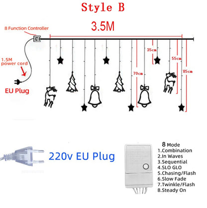 LED Star Curtain