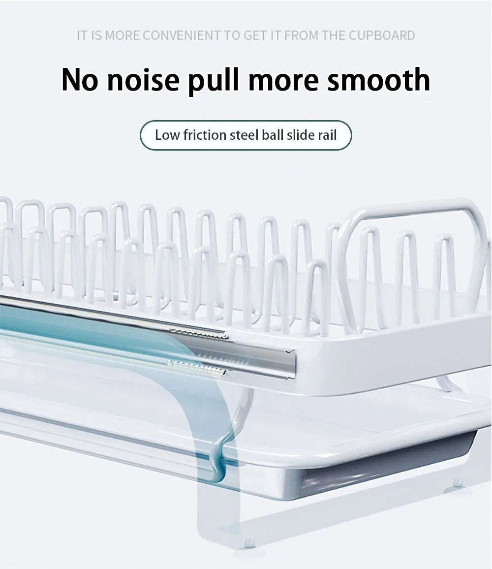 Pull-out bowl and dish rack