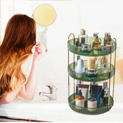 360° Rotating Makeup Organizer