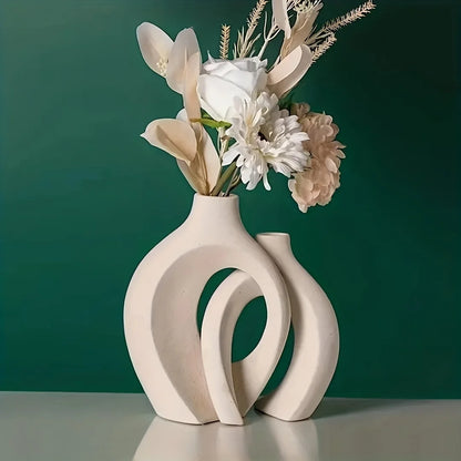 Scandi Chic Hollow Vase Set