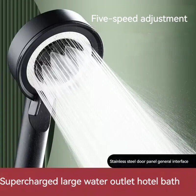 Shower with 5 pressure modes