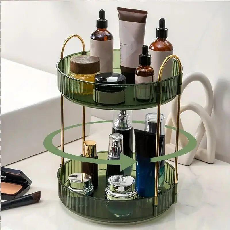 360° Rotating Makeup Organizer