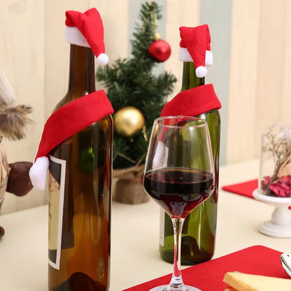 Wine Bottle Covers Santa Claus