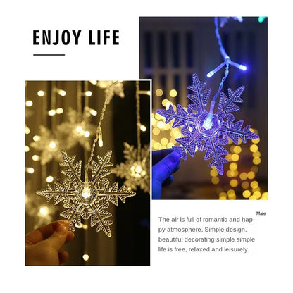 Christmas Snowflake LED Curtain