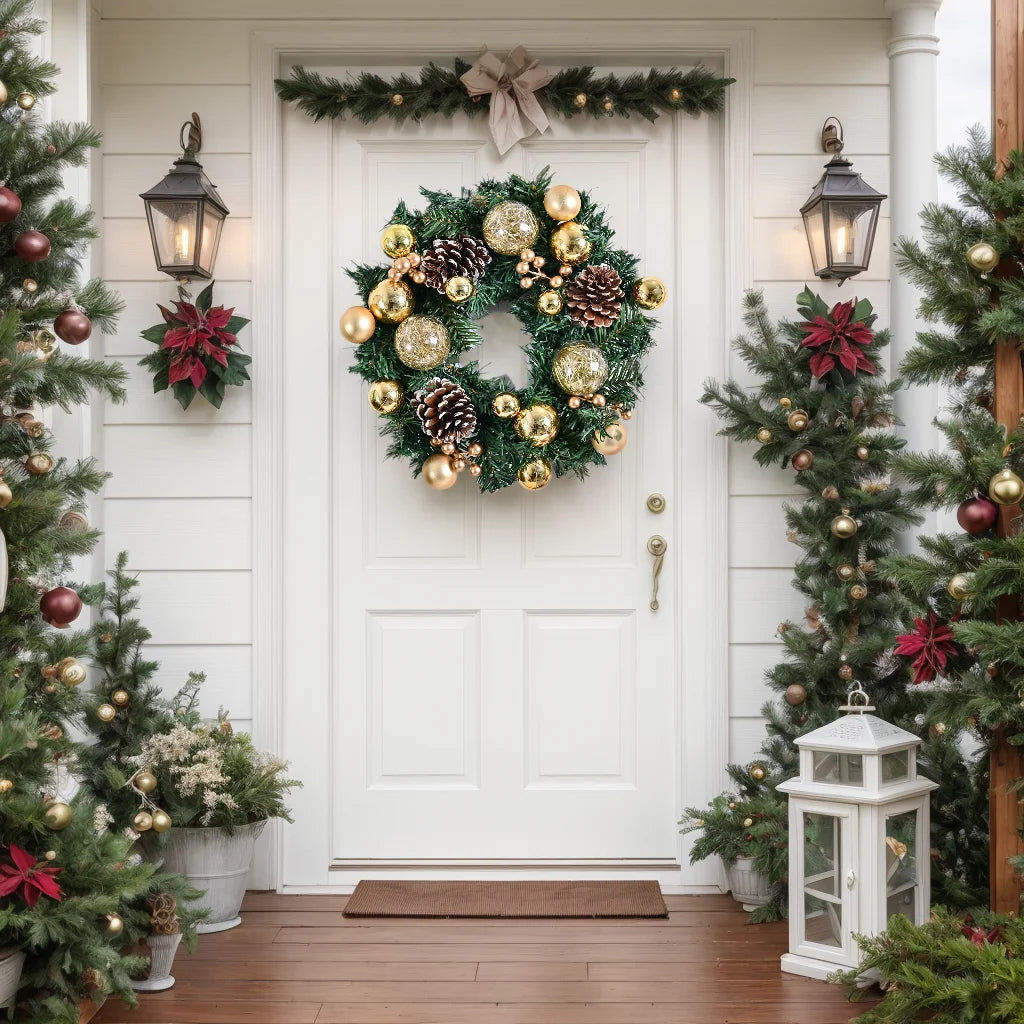 Christmas Door Wreath Artificial