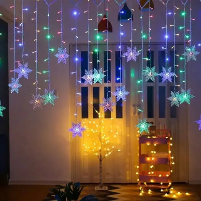 Christmas Snowflake LED Curtain