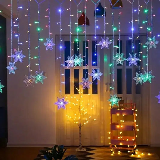 Christmas Snowflake LED Curtain