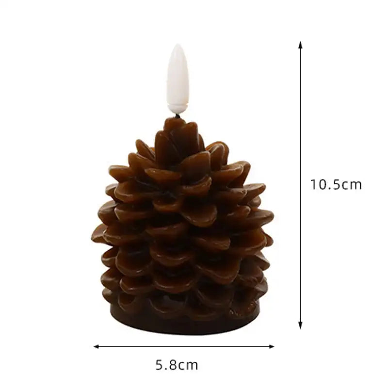 Flameless LED Pine Cone Candles