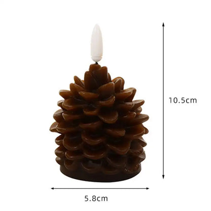 Flameless LED Pine Cone Candles