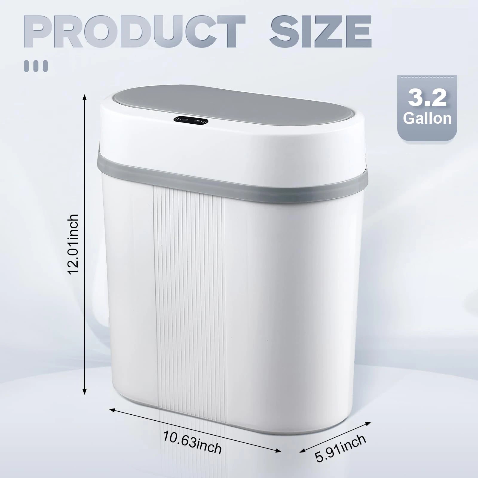 Bathroom trash can with motion sensor - Ziarra home