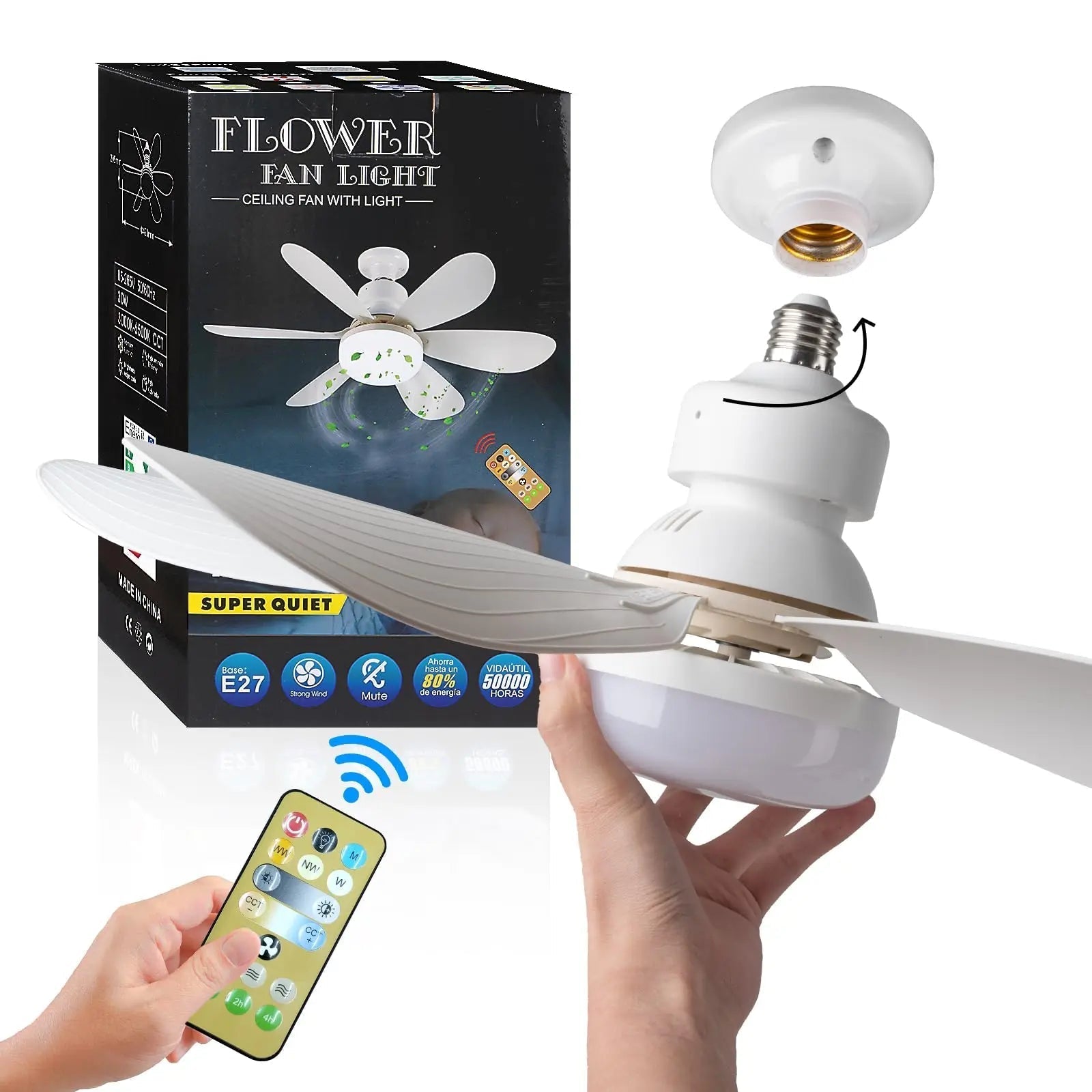 LED Ceiling Fan with Remote Control - Ziarra home