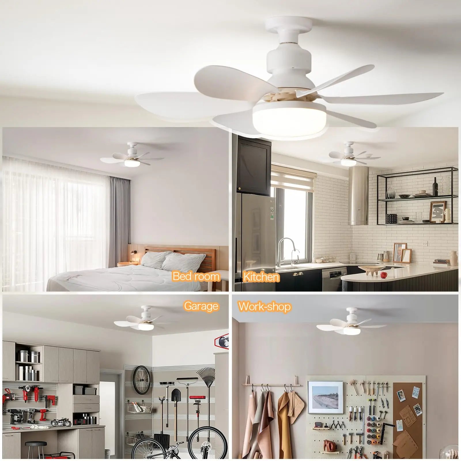 LED Ceiling Fan with Remote Control - Ziarra home