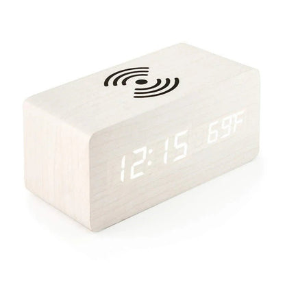 Wooden digital alarm clock - Ziarra home